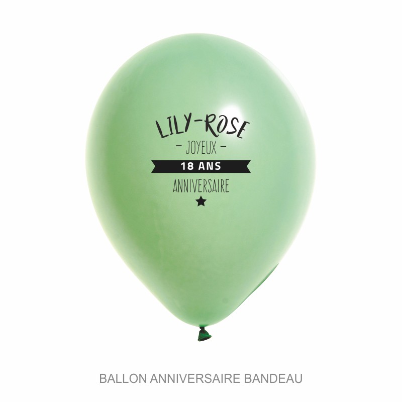 Ballons Personnalises Anniversaire Bandeau A Votre Prenom